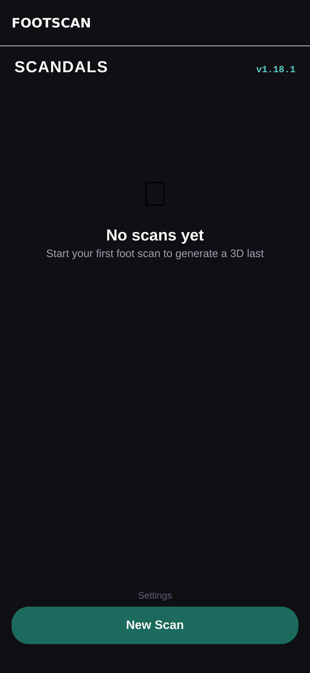 FOOTSCAN foot-scanning app