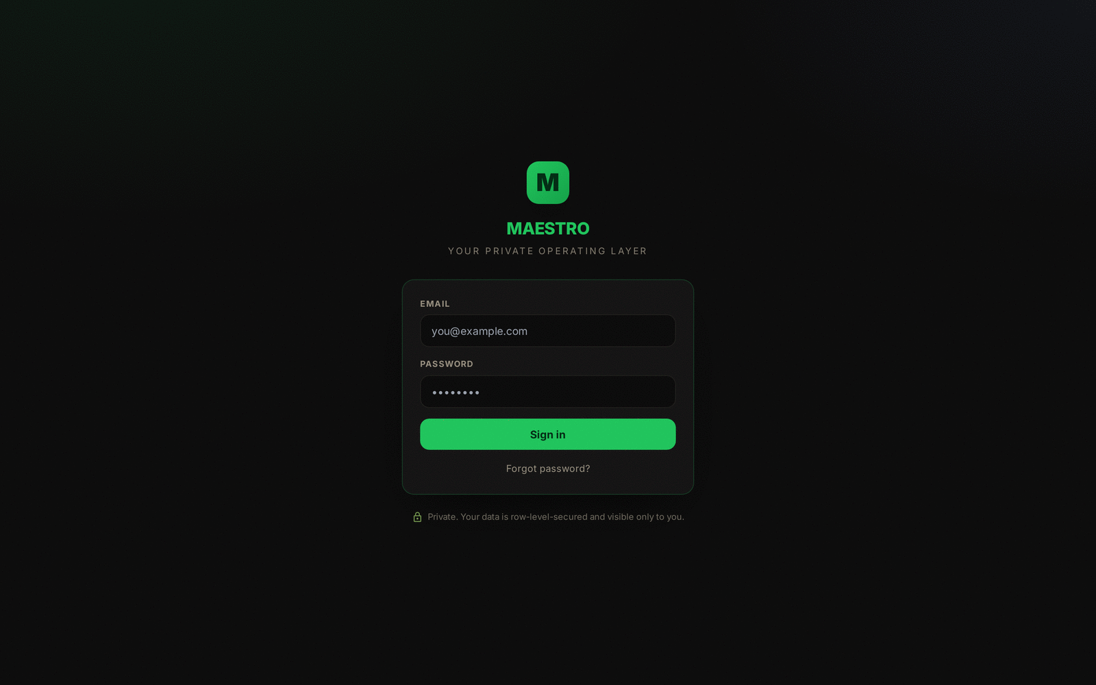 Maestro run dashboard