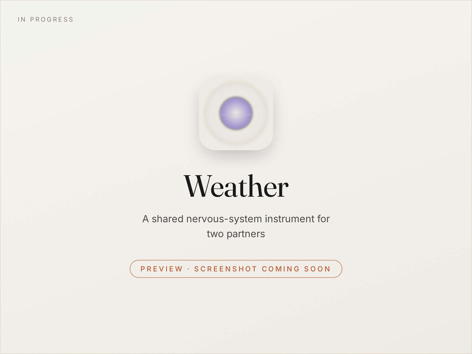 Weather relationship app